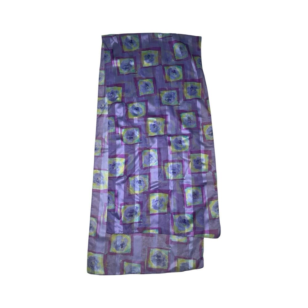 Purple Scarf 62” X 14.5” Rectangular Women Scarve